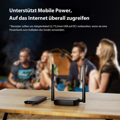 Tenda 4G03 Pro LTE Router mit SIM-Kartenslot und LAN/WAN-Ports