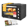 TZS First Austria Minibackofen mit Kochplatten 45L 3200W