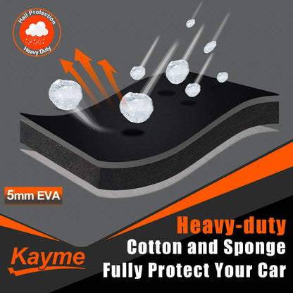 kayme Hagelschutz Vollgarage Limousine 450-475cm schwarz
