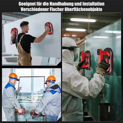 SundpeyPRO Akku Saugheber 2er-Set, elektrischer Glassauger, 300 kg