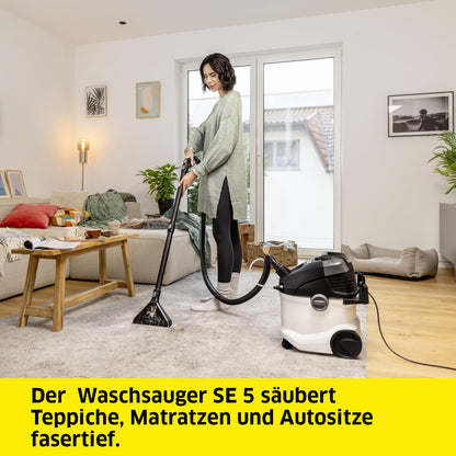 Kärcher SE 5 Waschsauger Teppich-/Hartbodenreiniger - Weiss