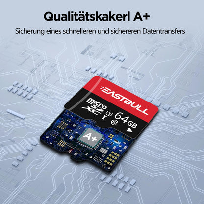 EASTBULL Micro SD Speicherkarte 64GB 3er-Pack mit SD-Adapter U1 C10