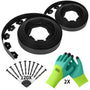 Forever Speed Rasenkante Kunststoff flexibel 20 m x 5 cm schwarz, Beeteinfassung aus PE