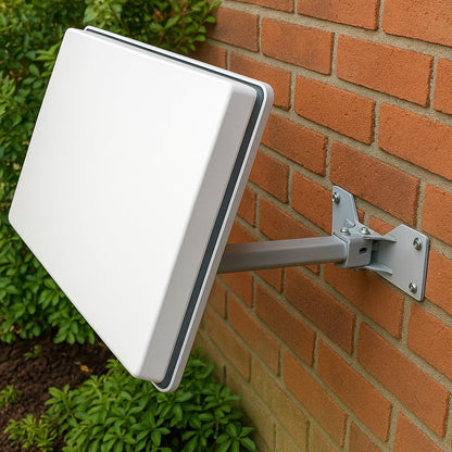 Selfsat H30D1+ Sat-Flachantenne mit Single-LNB und Zubehör-Set
