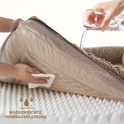 FURTIME Orthopädisches Hundebett Memory Foam XL - Braun