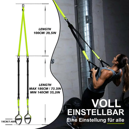 RHINOSPORT Schlingentrainer Set mit Türanker, verstellbar