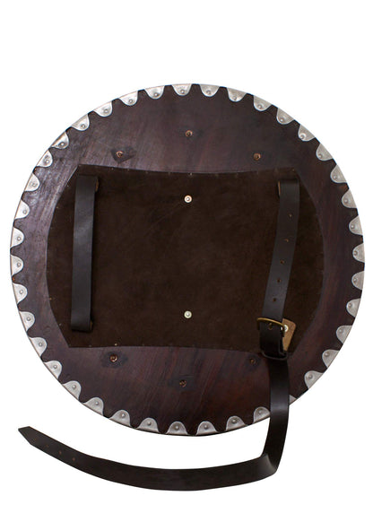 Ulfberth Wikinger Rundschild – Holz, Stahlbeschläge, Handverziert