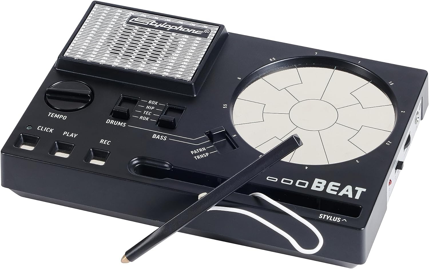 Stylophone BEAT – kompakte Drum Machine mit Stylus und Lautsprecher