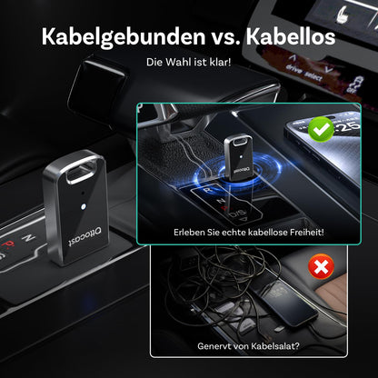 OTTOCAST Mini Edge 2-in-1 Wireless Carplay Android Auto Adapter