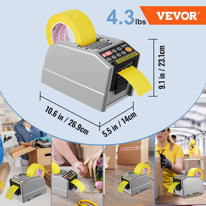 VEVOR Automatischer Klebebandspender elektrisch – 6-60 mm