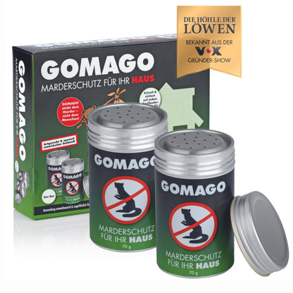 GOMAGO Marderschutz Set Duftstoff Vergrämung – 2er Set Haus