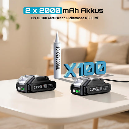 Seesii CG120P Akku-Kartuschenpistole für 300 ml Kartuschen, blau