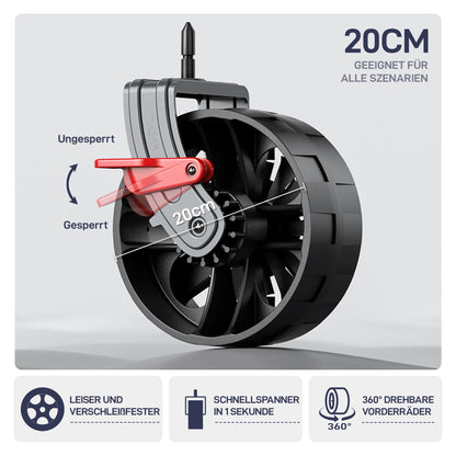 EVER ADVANCED XXL Bollerwagen faltbar – 225L, 150kg, breite Räder