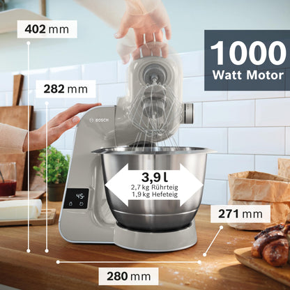 Bosch Küchenmaschine MUM5 MUM5XL72 mit Waage Grau/Silber