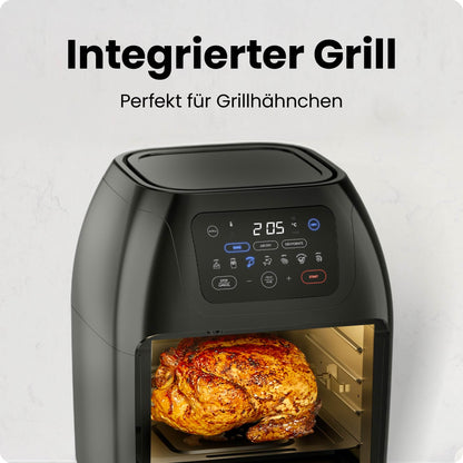 Chefman Multifunktionale Digitale Heissluftfritteuse XL 10L - Schwarz