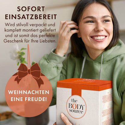 The Body Source Salzlampe 5-7 kg mit Dimmer und Holzständer