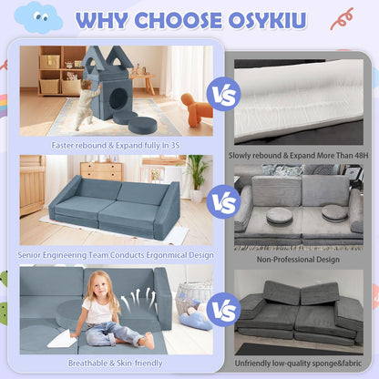 Modulares Kindersofa – Spielcouch für DIY Festungen & Spielen