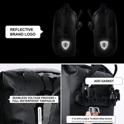 Rhinowalk Gepäckträgertasche 7L wasserdicht mit Schultergurt