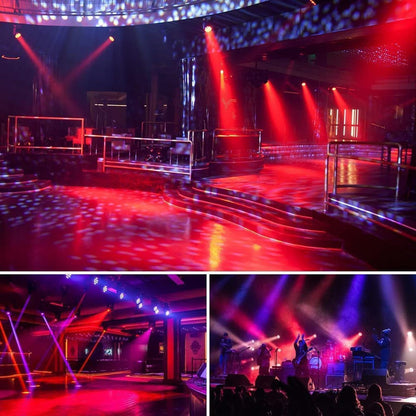 U'King LED Par Strahler RGB 4er Set Bühnenlicht mit Fernbedienung