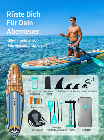 Niphean SUP Board 320 cm, aufblasbares Paddle Board mit Sitz, 200 kg
