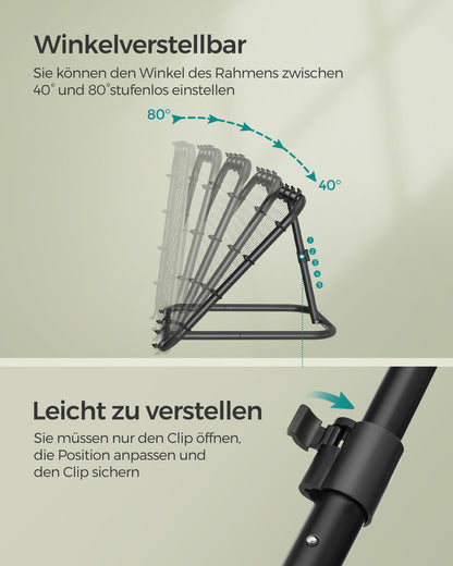 SONGMICS Fussball-Rebounder für Kinder, winkelverstellbar, schwarz