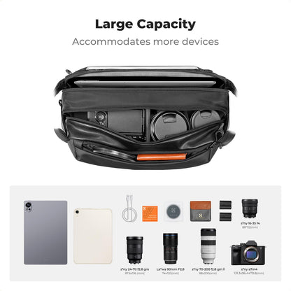 K&F CONCEPT Kameratasche KF13.177, Schultertasche 10 L schwarz