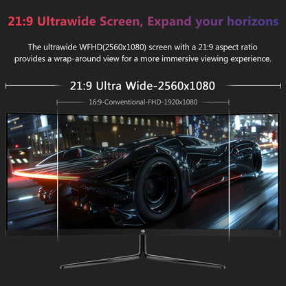Z-Edge 30" Ultrawide Curved Gaming Monitor 200Hz 1ms - Schwarz