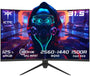 KTC H32S17 Gaming Monitor - 32 Zoll Curved QHD 180Hz. Schwarzes, gekrümmtes Display für ein flüssiges und immersives Gaming-Erlebnis.