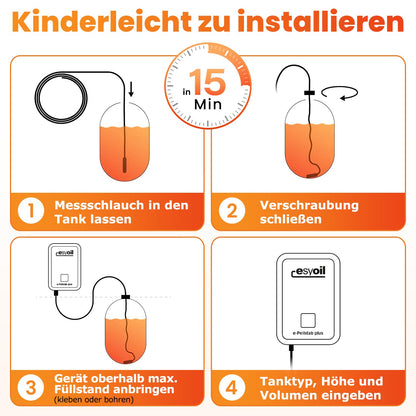 esyoil e-Peilstab - Digitale Füllstandsanzeige für Heizöltank