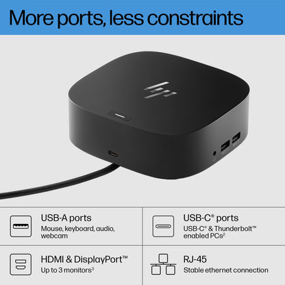 HP USB-C Dock G5 Dockingstation für USB-C- und Thunderbolt-Laptops