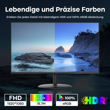 Minifire MF22X3AH 22 Zoll Monitor FHD 1080p 120 Hz FreeSync schwarz