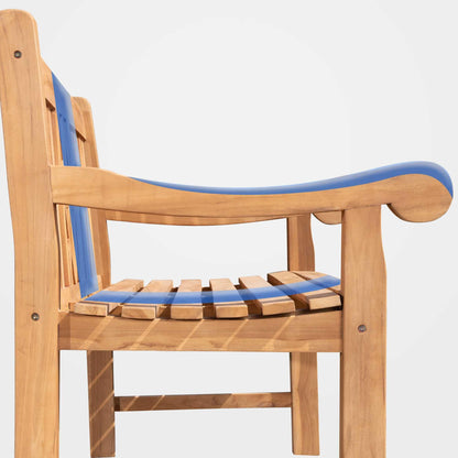 CLP Teak-Gartenbank Florida I – Vollholz Sitzbank 120 cm Teak
