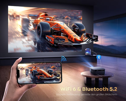 SmartView Smart Beamer 4K Google TV Netflix - 1200 ANSI Lumen