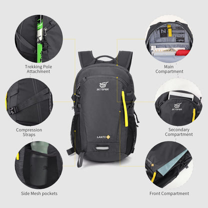 SKYSPER LANTC20 Wanderrucksack 20L mit Rückenbelüftung