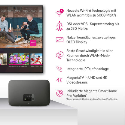 Deutsche Telekom Speedport Smart 4R Mesh Set – 1 Speed Home WLAN Repeater