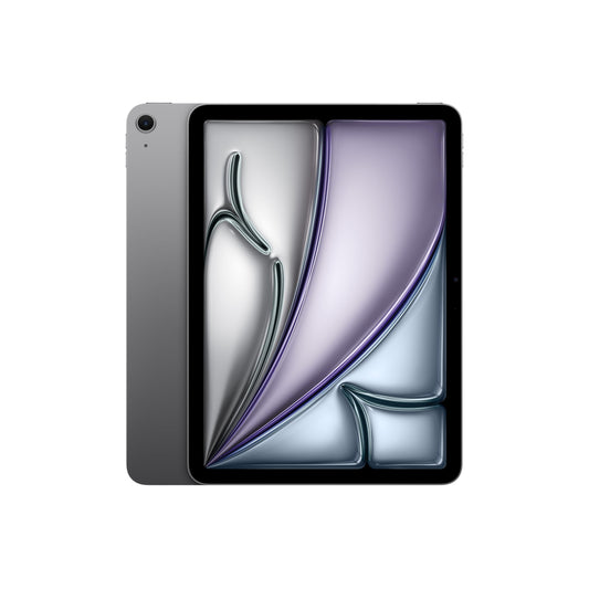 Apple iPad Air 11" M3 Tablet - WLAN, 128 GB, Space Grau. Flaches, rechteckiges Gerät für Medien und Produktivität.
