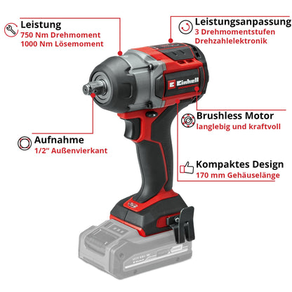 Einhell Professional TP-CW 18/750-C Akku-Schlagschrauber - Solo