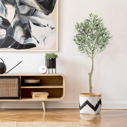 Oc'leaf Olivenbaum Künstlich im Topf Deko – 150cm