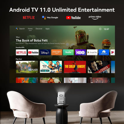 WANBO T2 Ultra Smart Beamer Projektor - FHD Android TV Autofokus