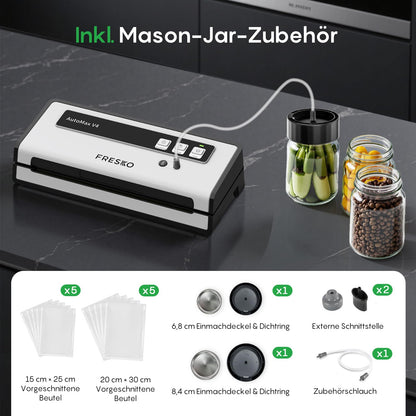 FRESKO Automax V4 Vakuumiergerät – Automatisch & Doppelte Heisssiegelung