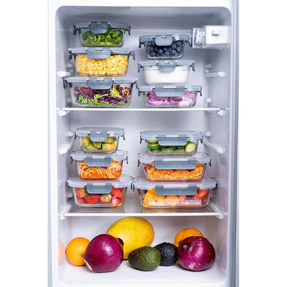 Igluu Borosilikat Glas Frischhaltedosen Meal Prep – 12er-Pack
