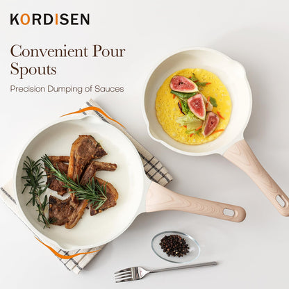 Kordisen Antihaft Keramikpfannen Set Induktion 3-teilig 20/24/28 cm