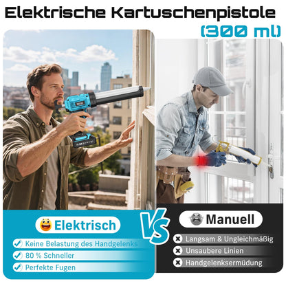 Seesii CG120P Akku-Kartuschenpistole für 300 ml Kartuschen, blau