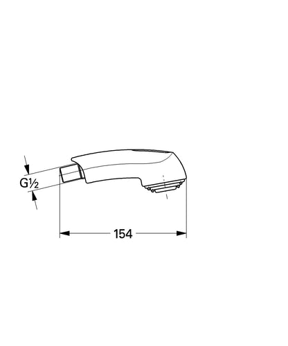 GROHE 46312LC0 Spülbrause Original Ersatzteil - Weiss/Fehgrau