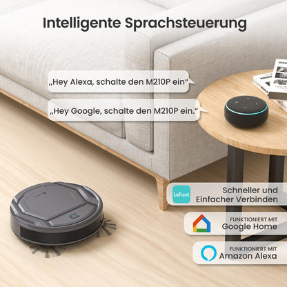 LEFANT M210PG Saugroboter – WLAN, Alexa, Tierhaare, 2200 Pa