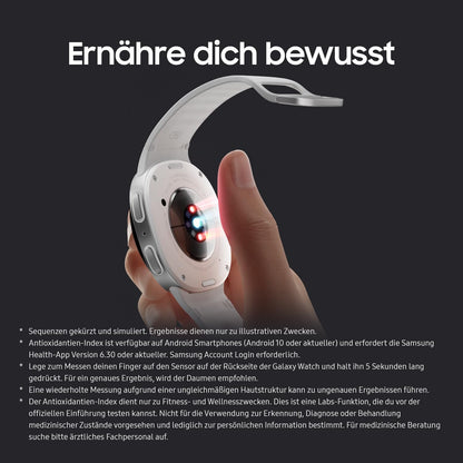 Samsung Galaxy Watch8 Smartwatch mit Galaxy AI, 40 mm, LTE, Graphite
