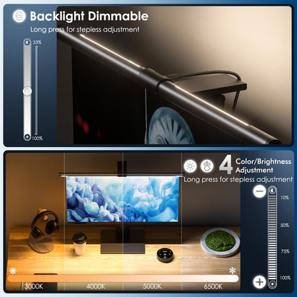 Quntis Curved Monitor Lampe 51cm – Hintergrundbeleuchtung Fernbedienung