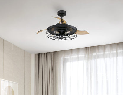 Westinghouse Dunlin 73001 LED-Deckenventilator – Mattschwarz 105cm