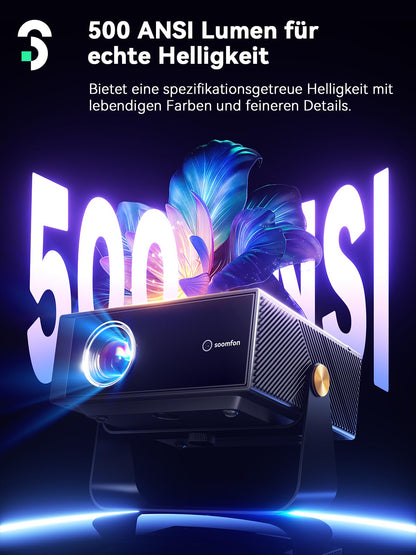 SOOMFON SK3 Smart Beamer - Full HD Projektor mit WiFi & Bluetooth