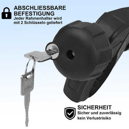 TEOV Rahmenhalter Fahrradhalterung für Fahrradträger, 3er-Set
